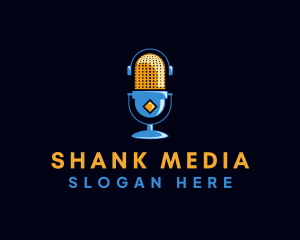 Podcast Media Entertainment logo design