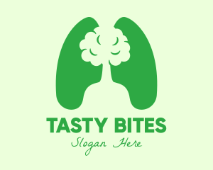 Green Eco Tree Lungs logo