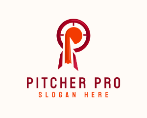 Business Target Letter P logo design