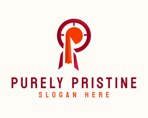 Business Target Letter P logo design