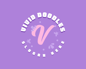 Hippie Doodle Fashion logo design