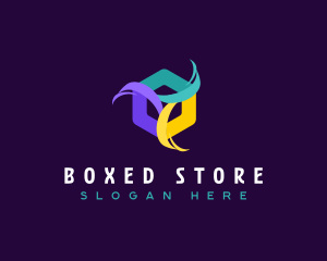 Create Cube Hexagon logo design