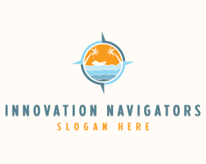 Tropical Vacation Destination logo design