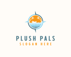 Tropical Vacation Destination logo design