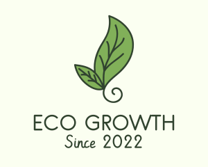 Natural Eco Leaf logo design