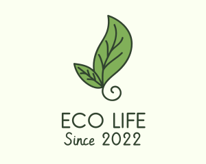 Natural Eco Leaf logo design