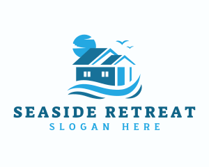 Seaside Wave House logo design