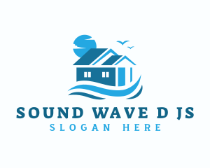 Seaside Wave House logo design