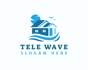 Seaside Wave House logo design