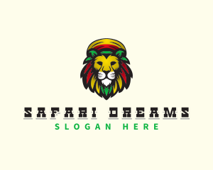 Lion Rasta Safari logo design