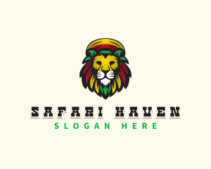 Lion Rasta Safari logo design