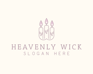 Candlelight Wax Candle logo design