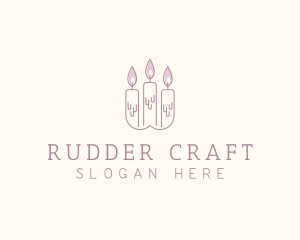 Candlelight Wax Candle logo design