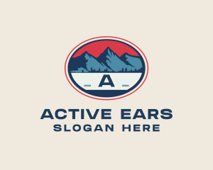 Mountain Peak Hiking logo design