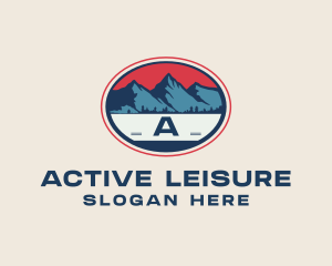 Mountain Peak Hiking logo design