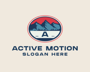 Mountain Peak Hiking logo design