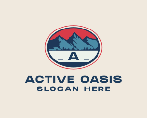 Mountain Peak Hiking logo design