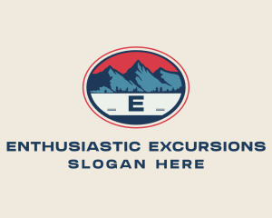 Mountain Peak Hiking logo design