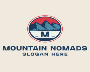 Mountain Peak Hiking logo design