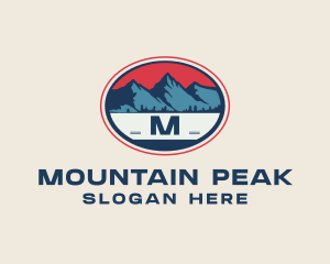 Mountain Peak Hiking logo design