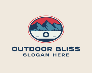 Mountain Peak Hiking logo design