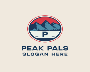 Mountain Peak Hiking logo design