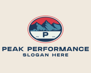 Mountain Peak Hiking logo design