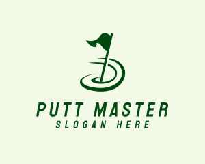 Golf Sport Flag logo