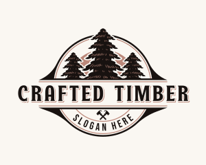 Tree Carpentry Logging logo design