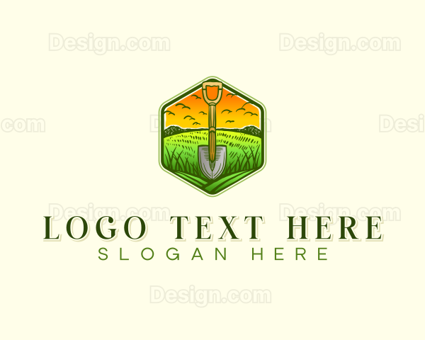 Shovel Lawn Landscaping Logo