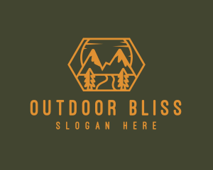 Mountain Forest Camp logo design