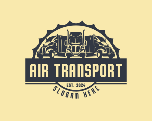 Freight Transportation Truck logo design