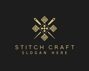 Needle Sewing Embroidery logo