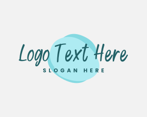 Blue Watercolor Boutique Logo