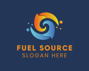 Spiral Liquid Flame logo