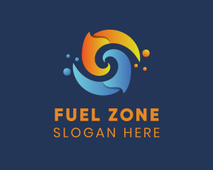 Spiral Liquid Flame logo