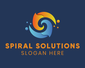 Spiral Liquid Flame logo