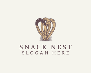 Sweet Churros Dessert logo design