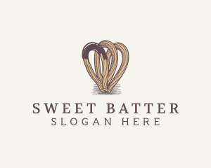 Sweet Churros Dessert logo design