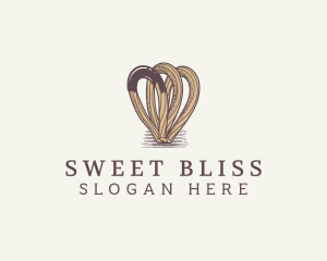 Sweet Churros Dessert logo design