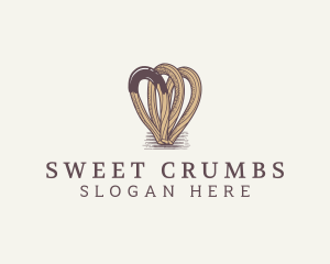 Sweet Churros Dessert logo design