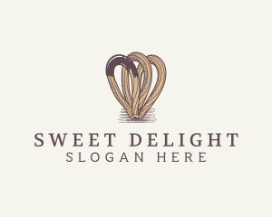 Sweet Churros Dessert logo design