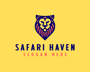 Wild Lion Safari logo design