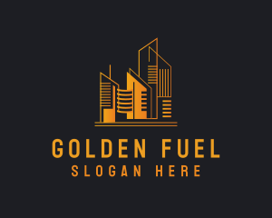 Golden Building Realtor logo design