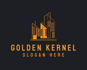 Golden Building Realtor logo design