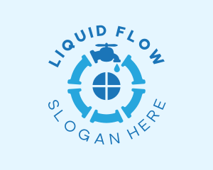 Faucet Pipe Plumbing logo design