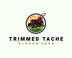 Lawn Mower Gardening logo design