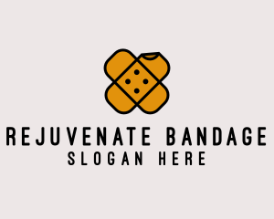 Medical Yellow Bandages  logo design