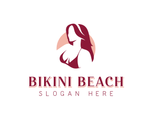 Bikini Woman Beauty logo design