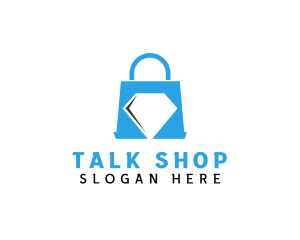 Diamond Shopping Bag logo design